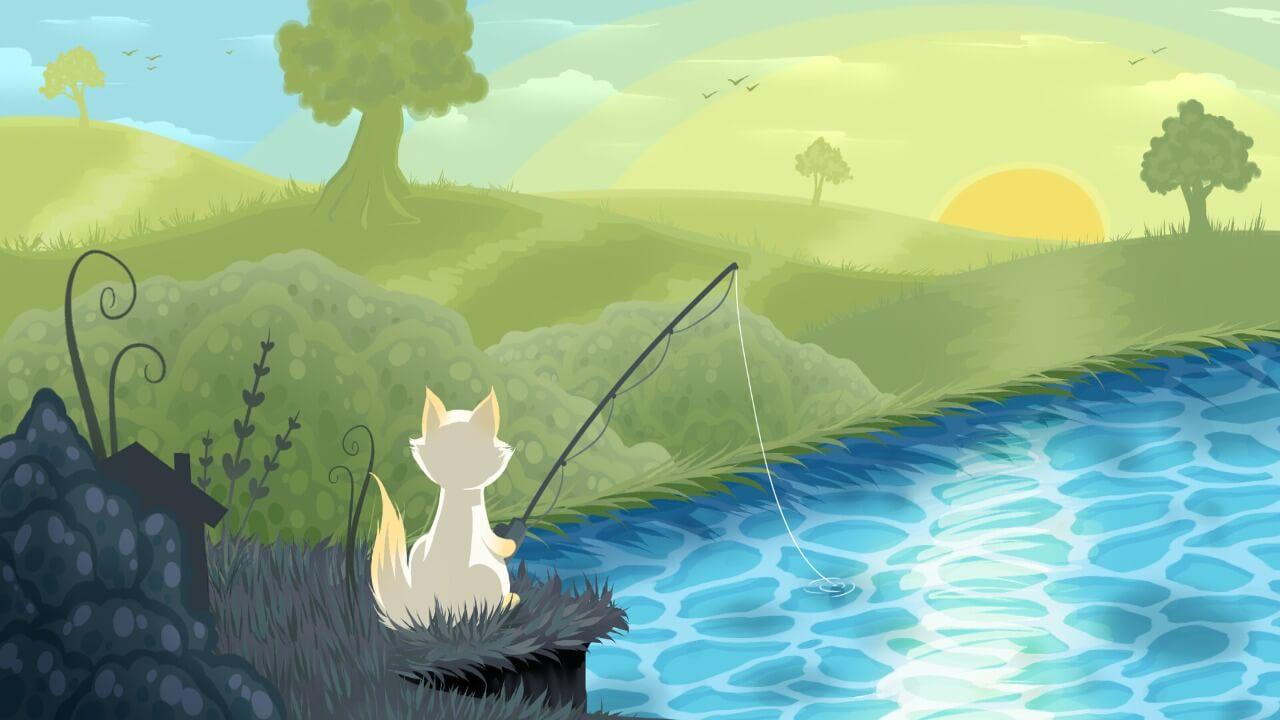 Cat Goes Fishing